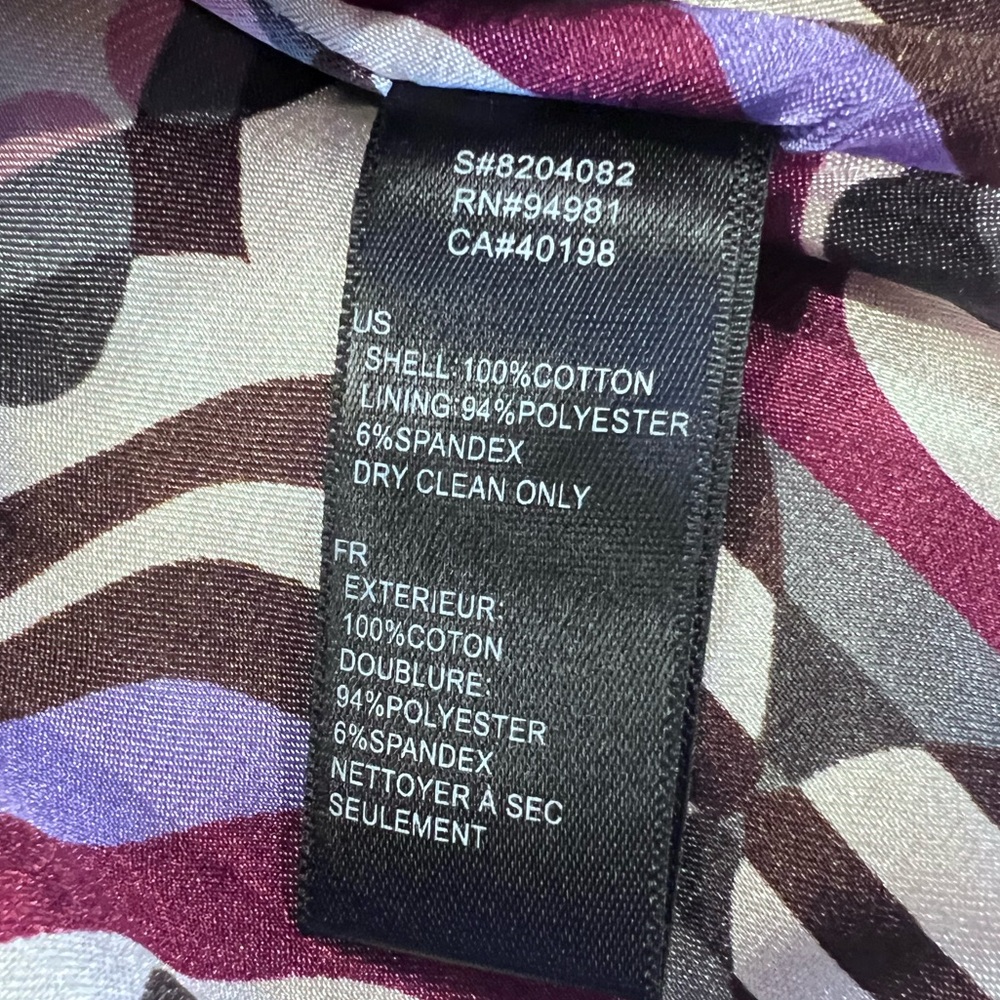 Velvet Cotton Purple Button Trench Pockets Sz Medium Unique - Picture 8 of 13
